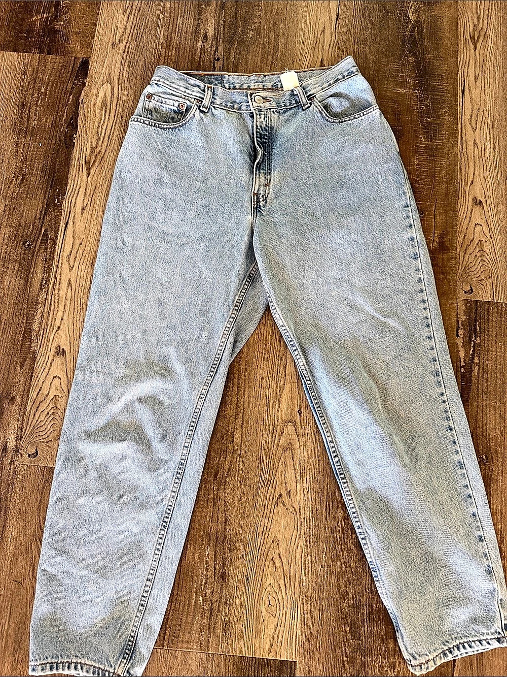 Levi's 550 Straight Leg Jeans Blue Waist 31 slightly cropped at ankle